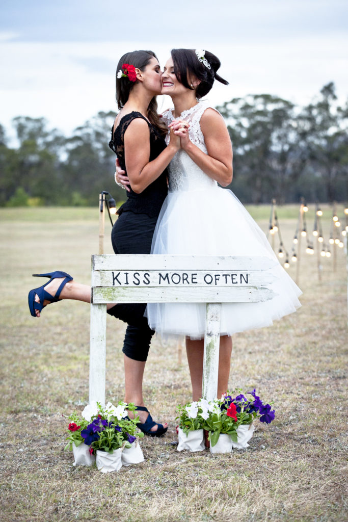 When the couple who are booking you to capture their wedding day say their theme is “Kiss More Often” you know you’re in for a special event.